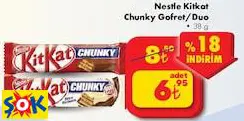 NESTLE KİTKAT CHUNKY GOFRET/DUO 38 G